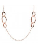 Collana Bronzallure - Purezza - Station - Ovali - Rose Gold-WSBZ01966R