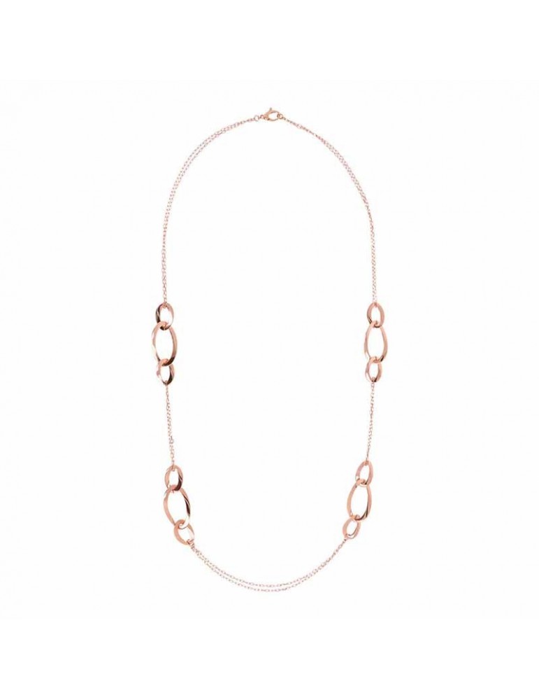 Collana Bronzallure - Purezza - Station - Ovali - Rose Gold-WSBZ01966R