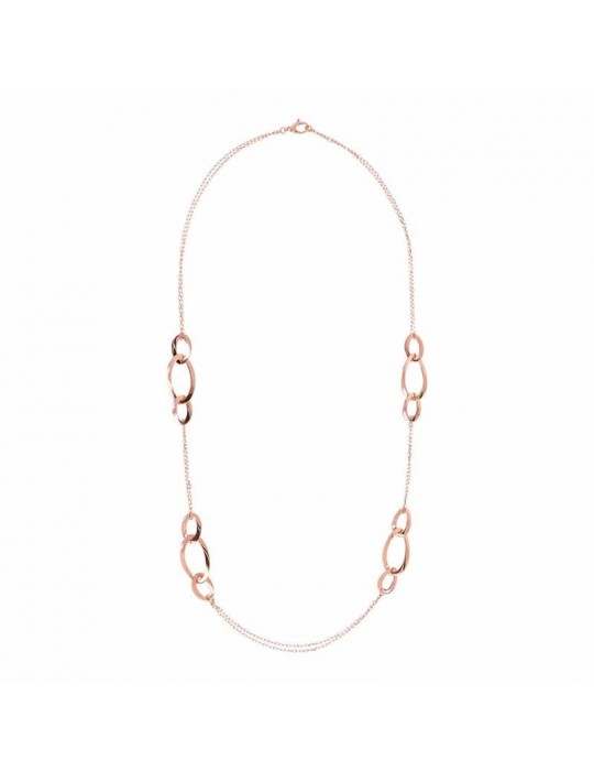 Collana Bronzallure - Purezza - Station - Ovali - Rose Gold-WSBZ01966R