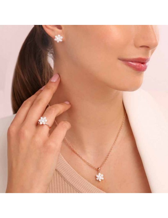 Girocollo Bronzallure - Altissima - Pendente - Fiore - WSBZ01679W