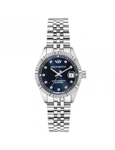 Orologio Philip Watch - Caribe - Datario - Blu - Diamanti -R8253597602
