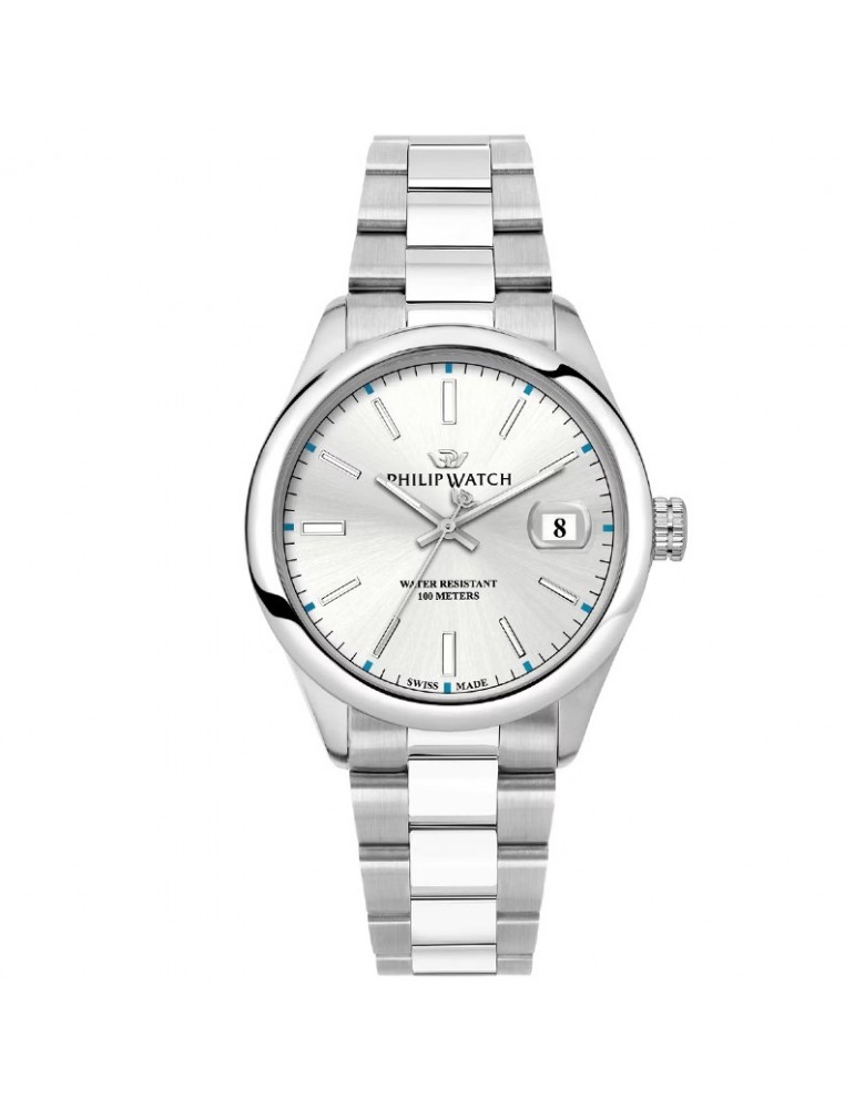 Orologio Philip Watch - Caribe - Tempo e Data - Argento - R8253597096