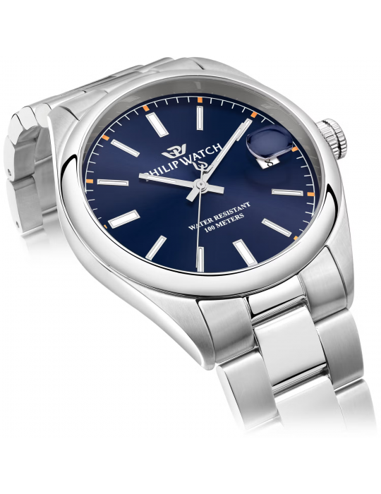 Philip Watch Watch - Caribe - Time and Date - 39mm - Blue-R8253597095