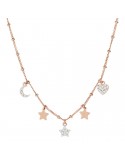 Collana Bronzallure - Miss - Luna - Stelle - Cuore - Cubic Zirconia - WSBZ02010W
