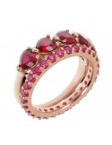 Bronzallure Ring - Very High - Crystals - Zircons -WSBZ01996.RED-14