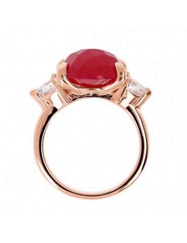 Bronzallure - Felicia - Agata Plum -Cubic Zirconia Ring-WSBZ02017PA-14 2