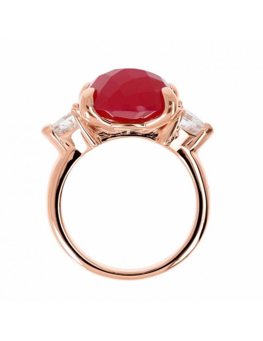 Bronzallure - Felicia - Agata Plum -Cubic Zirconia Ring-WSBZ02017PA-14