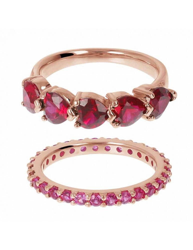 Anello Bronzallure - Altissima - Cristalli - Zirconi -WSBZ01996.RED-14