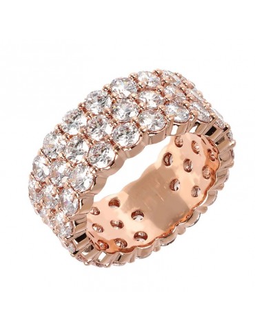 Anello Bronzallure-Altissima-Tre Fasce-Cubic Zirconia-WSBZ01931.W-16