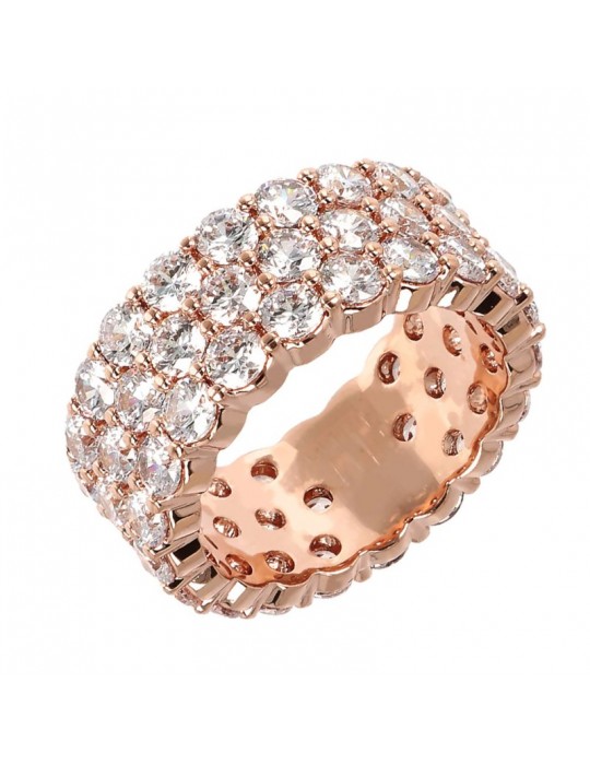 Bronzallure Ring-Altissima-Three Bands-Cubic Zirconia-WSBZ01931.W-16
