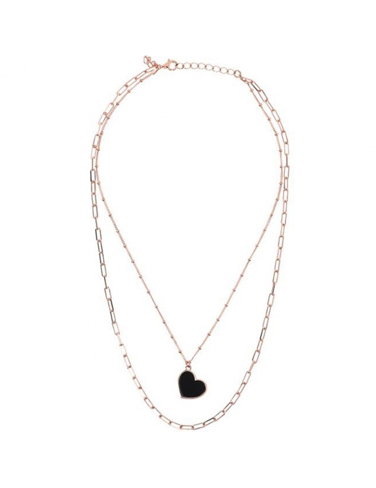 Collana Bronzallure  - Alba - Doppio Filo - Cuore-Pendente-WSBZ01890BO