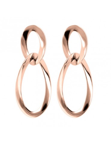 Bronzallure Earrings - Purity - Pendants-Mesh-Rose Gold-WSBZ01984R
