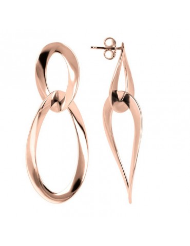 Bronzallure Earrings - Purity - Pendants-Mesh-Rose Gold-WSBZ01984R 2