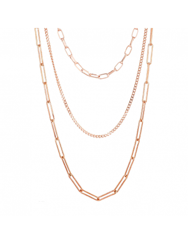 Collana Bronzallure - Purezza -Multifilo-Chiusura Magnetica-WSBZ01965R