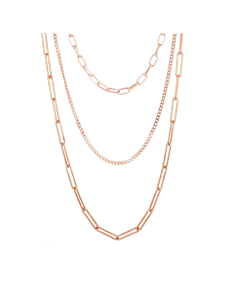 Bronzallure Necklace - Purity - Multiwire - Magnetic Closure - WSBZ01965R