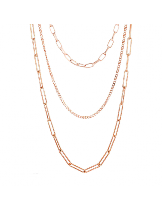 Bronzallure Necklace - Purity - Multiwire - Magnetic Closure - WSBZ01965R