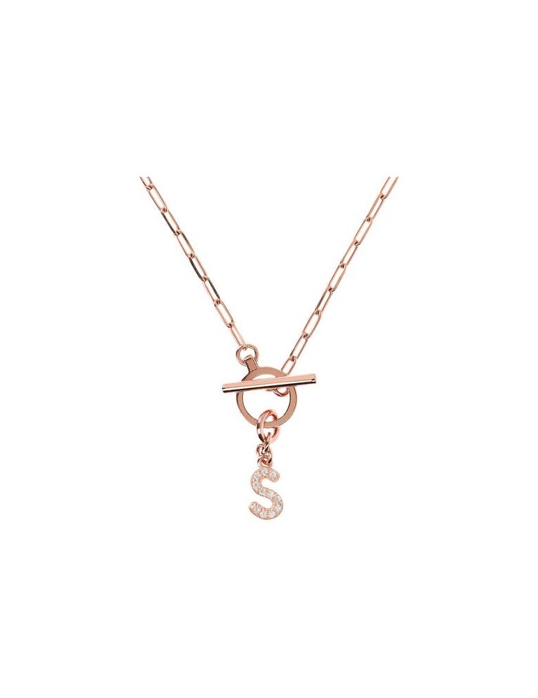 Collana - My Bronzallure - Catena Paper -  Lettera S - WSBZ01934.S