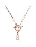 Collana - My Bronzallure - Catena Paper -  Lettera S - WSBZ01934.S