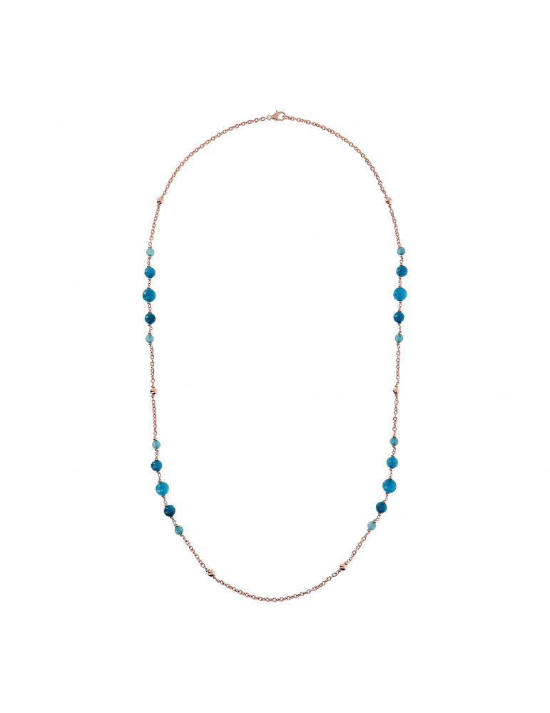 Bronzallure Necklace - Variegated - Long - Blue Quartz - WSBZ01725BQ