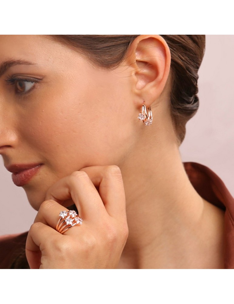 Anello Bronzallure - Altissima - Stelle - Cubic Zirconia-WSBZ01946W-14