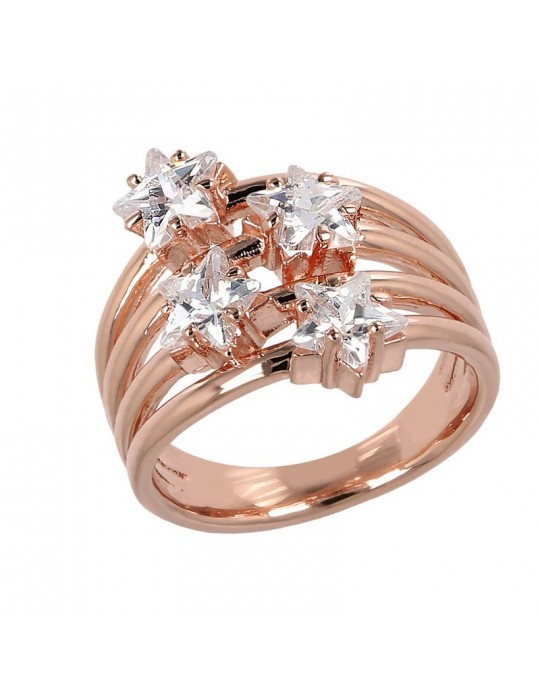 Anello Bronzallure - Altissima - Stelle - Cubic Zirconia-WSBZ01946W-14