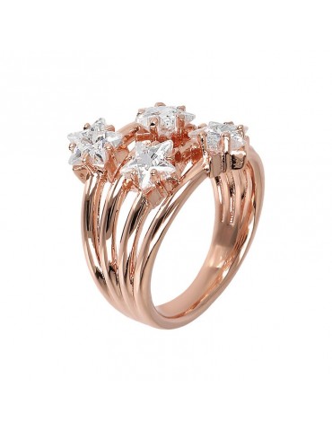 Anello Bronzallure - Altissima - Stelle - Cubic Zirconia-WSBZ01946W-14 2