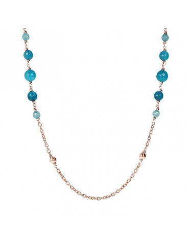 Collana Bronzallure - Variegata - Lunga - Quarzo Blu - WSBZ01725BQ