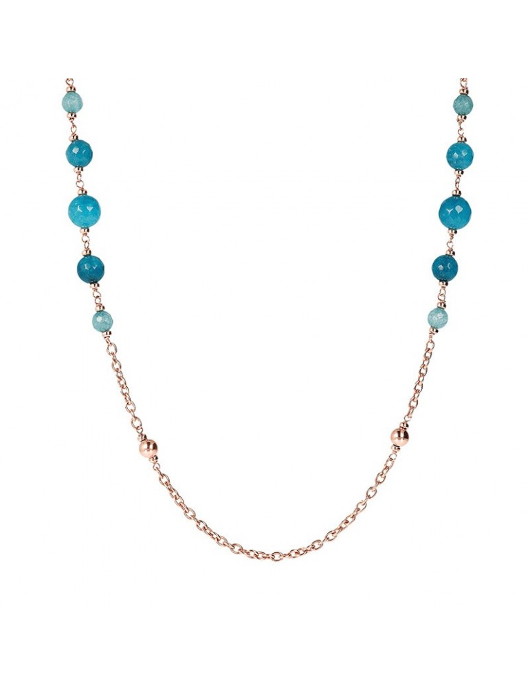 Collana Bronzallure - Variegata - Lunga - Quarzo Blu - WSBZ01725BQ