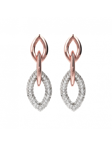 Bronzallure Earrings - Purity - Marquise Mesh - WSBZ01087WR