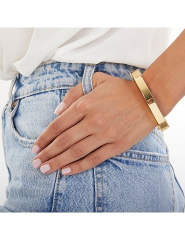 Unoaerre Bracelet - Square - Art Decò - Gold 24 Kt - 4EXB004G-1AR 2