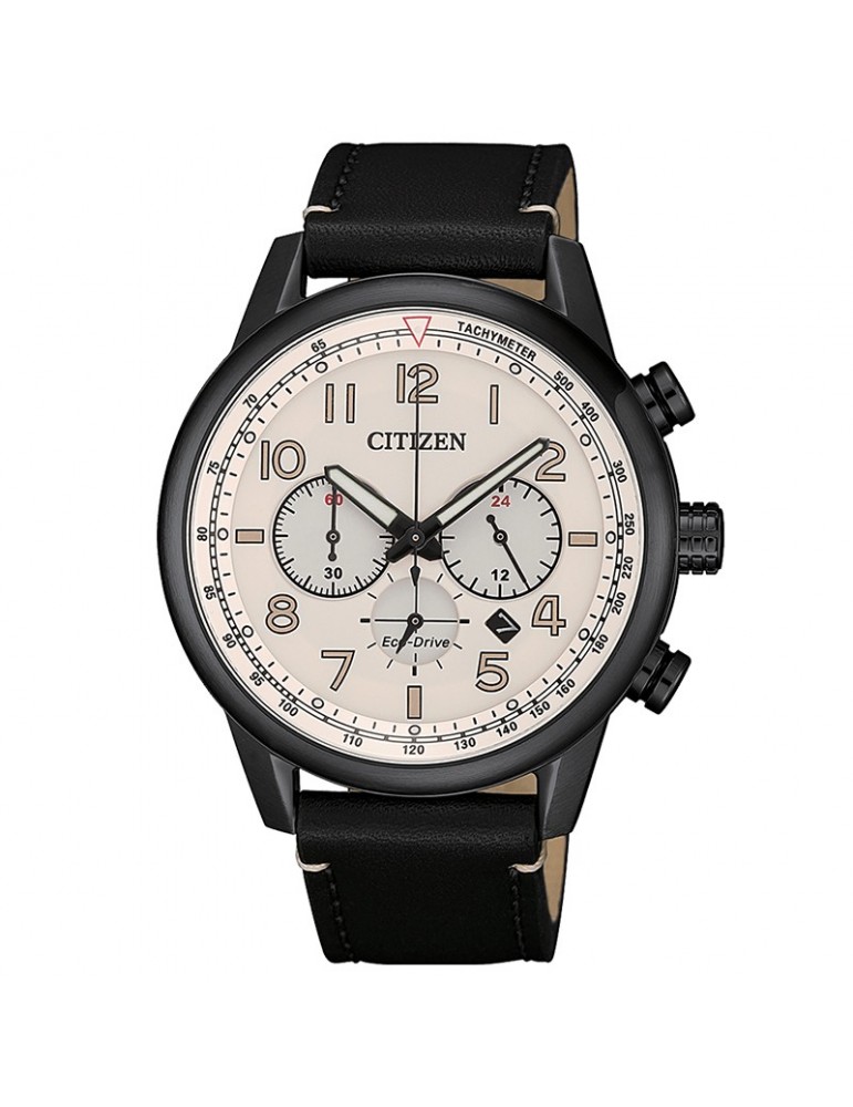 Orologio Citizen Uomo - Military - Crono - 43 mm - Beige - CA442510X