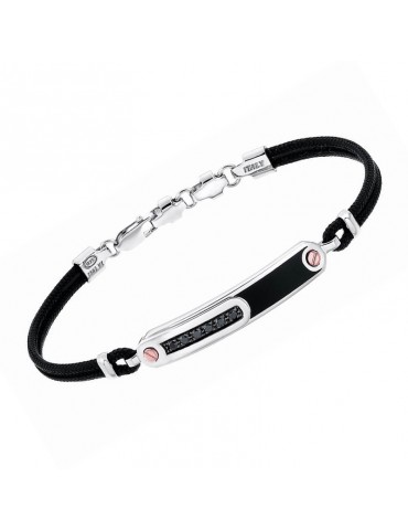 Bracciale Zancan - Rekord - Kevlar Nero -Placca-Spinelli Neri-EXB399RN 2