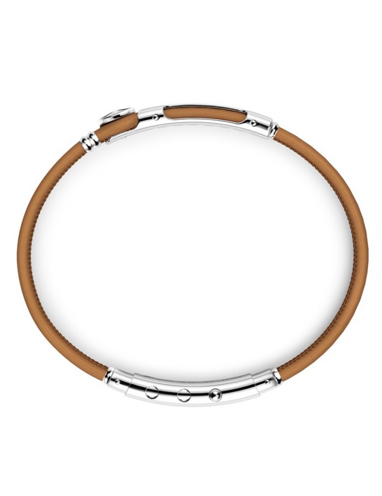 Bracciale Zancan - Spring - Pelle Marrone - Rosa dei Venti - ESB181MA