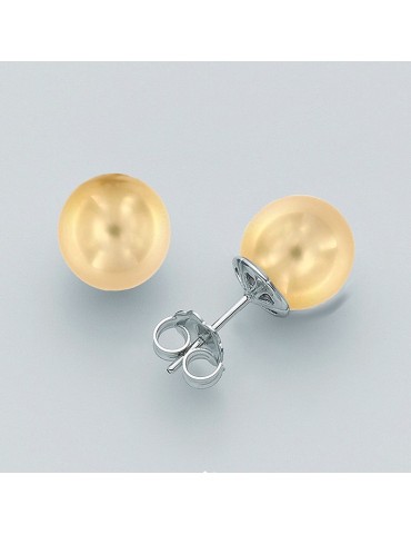 Orecchini Nimei con Perle Australia Gold 11-12 mm da Donna - 0