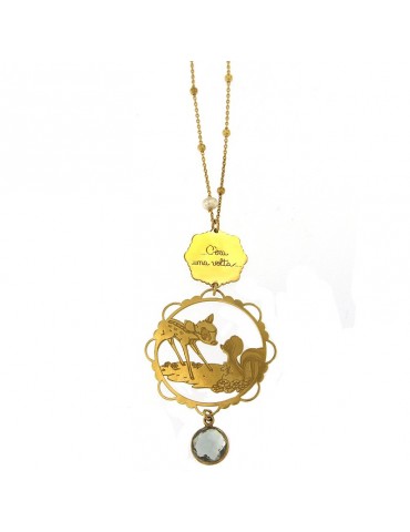 Collana Etnò con Pendente Bambi da Donna - 0 2