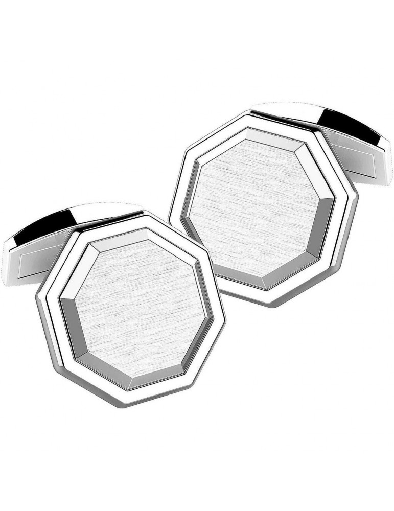 Zancan Cufflinks - Cosmopolitan - 925% Silver - Octagonal - EXG063