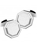 Zancan Cufflinks - Cosmopolitan - 925% Silver - Octagonal - EXG063