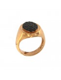 Picca ring in rose gold and diamonds for woman - 0