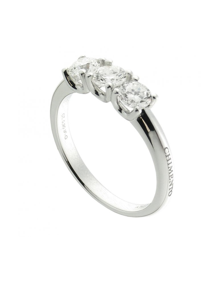 Anello Chimento - Tilogy - Oro Bianco 18kt- Diamanti - 1AU60252G5140