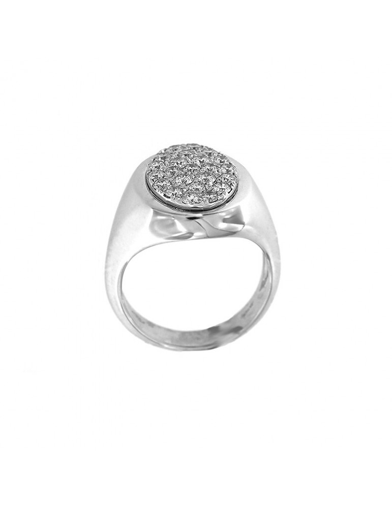 Picca ring in white gold and diamonds for woman - 0