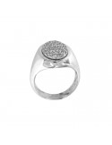 Picca ring in white gold and diamonds for woman - 0