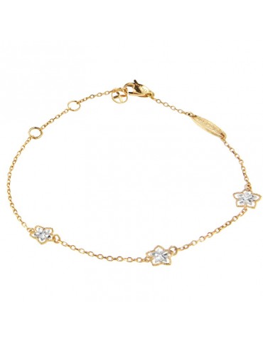 Bracciale Lorenzo Ungari - Le Scintille - Oro Giallo - Fiori - UNG208