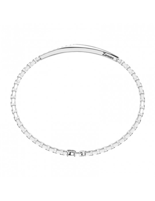 Zancan Bracelet - Insignia 925 - Central Plate-Black Spinels-EXB820