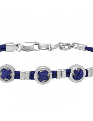 Zancan Bracelet - Regatta - Blue Kevlar - Round Elements - EXB628BL 2