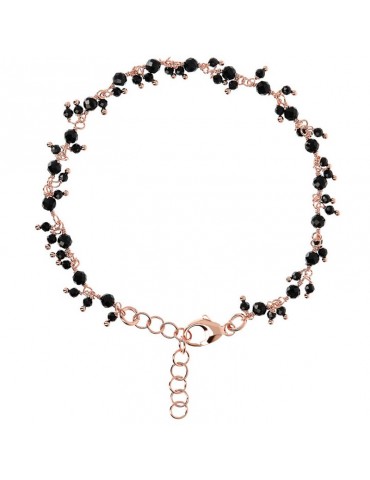Bracciale Bronzallure - Variegata - Rosario -Spinelli Neri-WSBZ01900BS