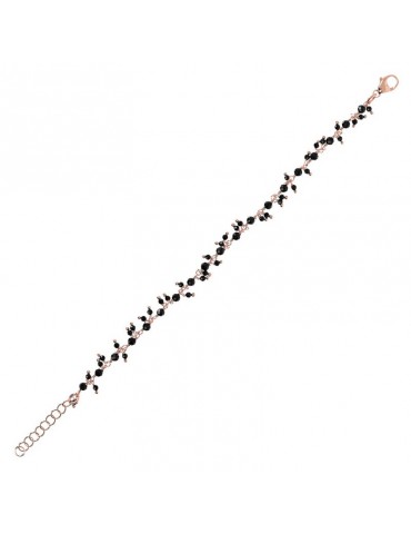 Bracciale Bronzallure - Variegata - Rosario -Spinelli Neri-WSBZ01900BS 2