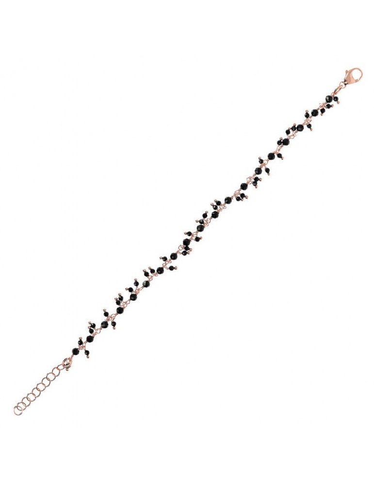 Bracciale Bronzallure - Variegata - Rosario -Spinelli Neri-WSBZ01900BS