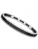 Zancan Bracelet - Hi-Teck - Black Inserts - Central Plate - EHB274