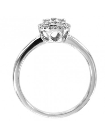 Picca Fantasy Woman's Ring - in White Gold with Natural Diamonds - 0 2