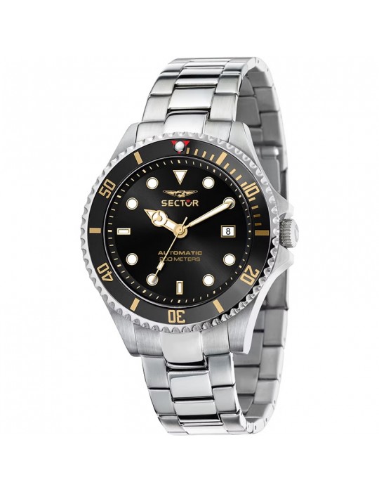 Orologio Sector -230 Recycled- Automatico 43mm Nero Gold - R3223161005